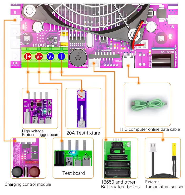 Електронне навантаження BW600-450W WiFi (Atorch)