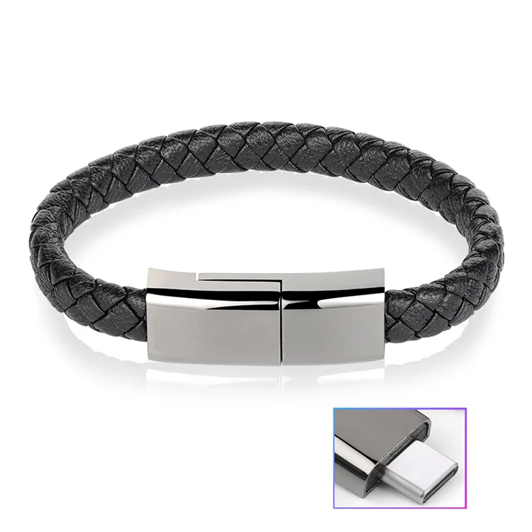 Провід браслет USB-A / USB-C 20cm