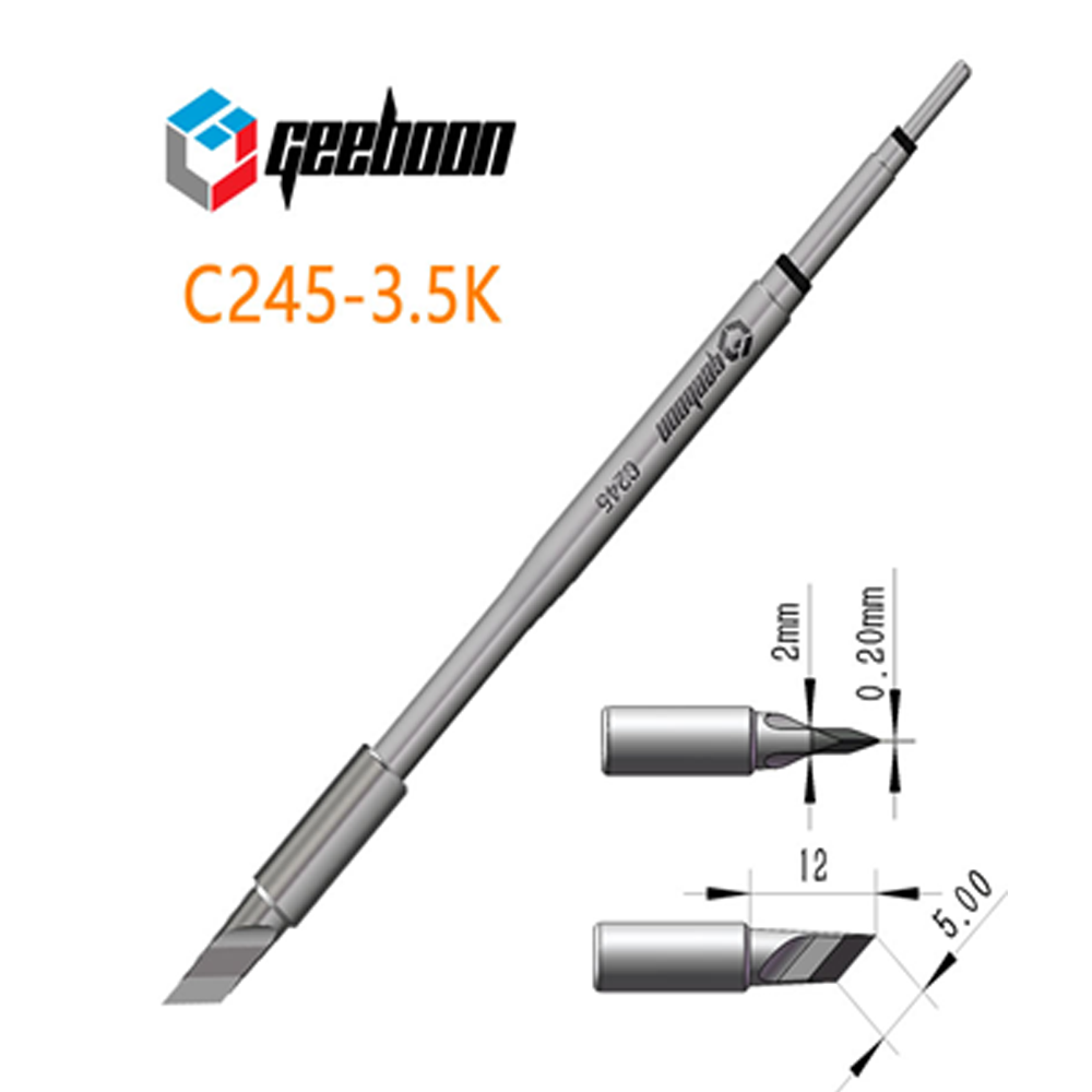 C245-3.5K GEEBOON наконечник для паяльних станцій C245-3.5K GEEBOON наконечник для паяльних станцій