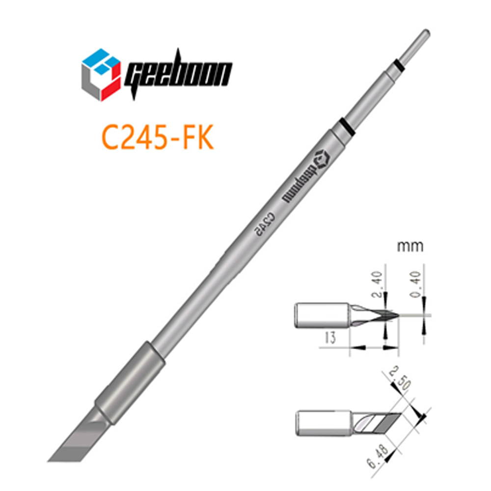 C245-FK GEEBOON наконечник для паяльних станцій C245-FK GEEBOON наконечник для паяльних станцій