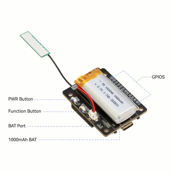 Трансивер ThinkNode M2 Meshtastic LoRa на ESP32-S3 з OLED-дисплеєм 1,3" Трансивер ThinkNode M2 Meshtastic LoRa на ESP32-S3 з OLED-дисплеєм 1,3"