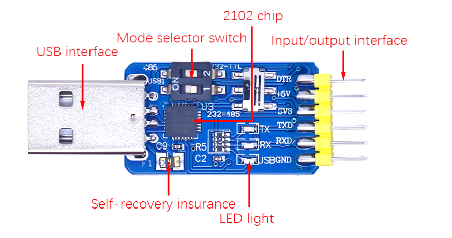 CP2102 мультифункціональний модуль 6в1