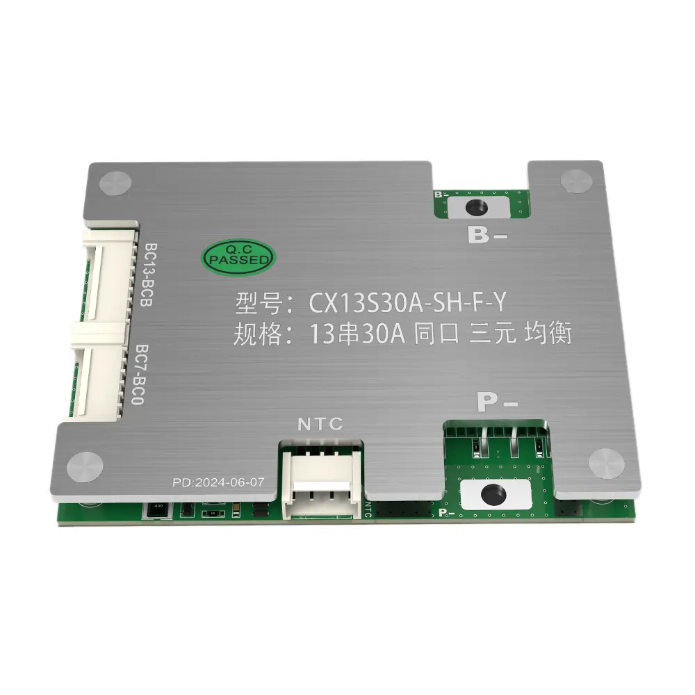 BMS Плата захисту BMS CX13S30A-SH-F-Y для 13-ти акумуляторів LI-ION, 48V