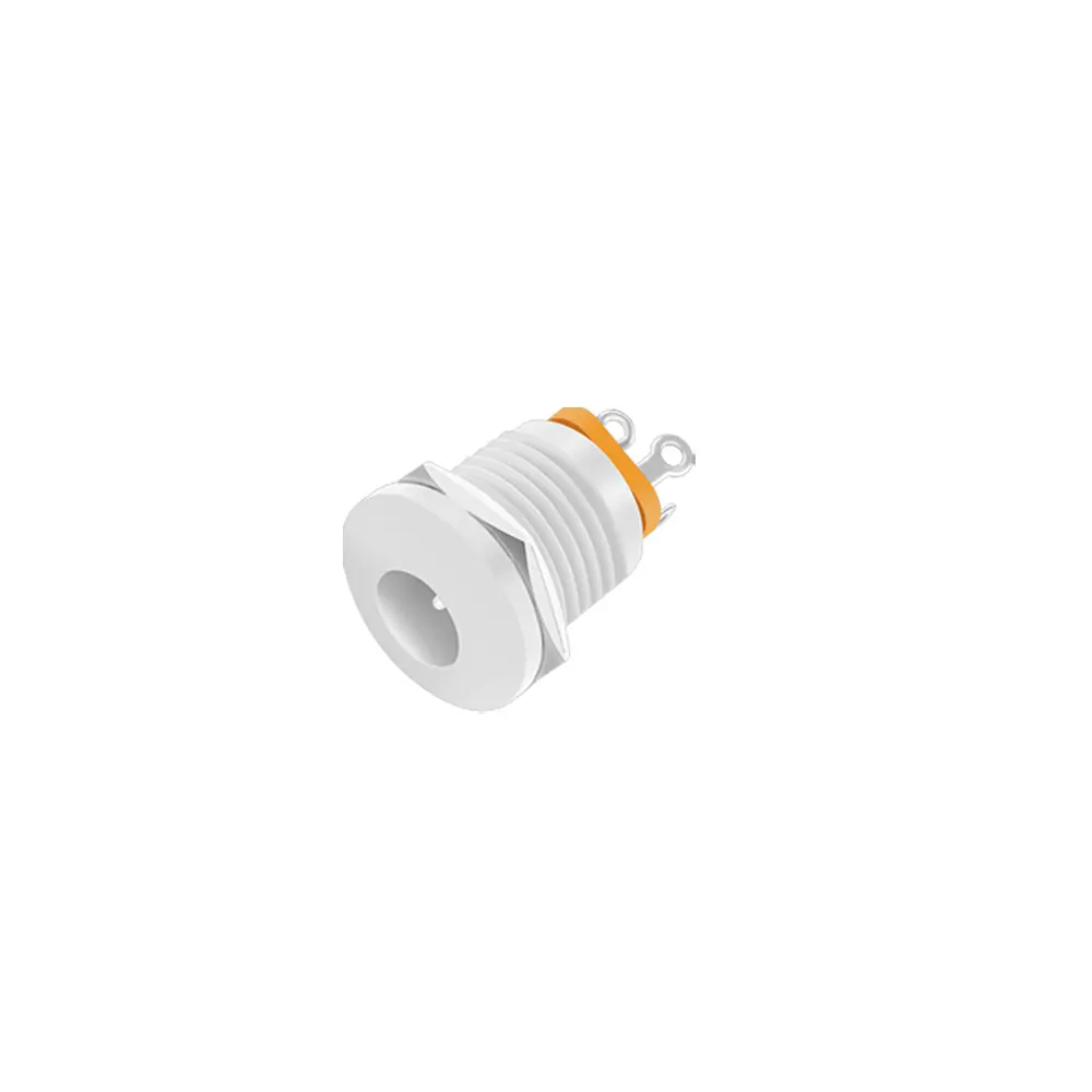 Гніздо живлення біле на корпус 5,5 x2,1, DC-022 White