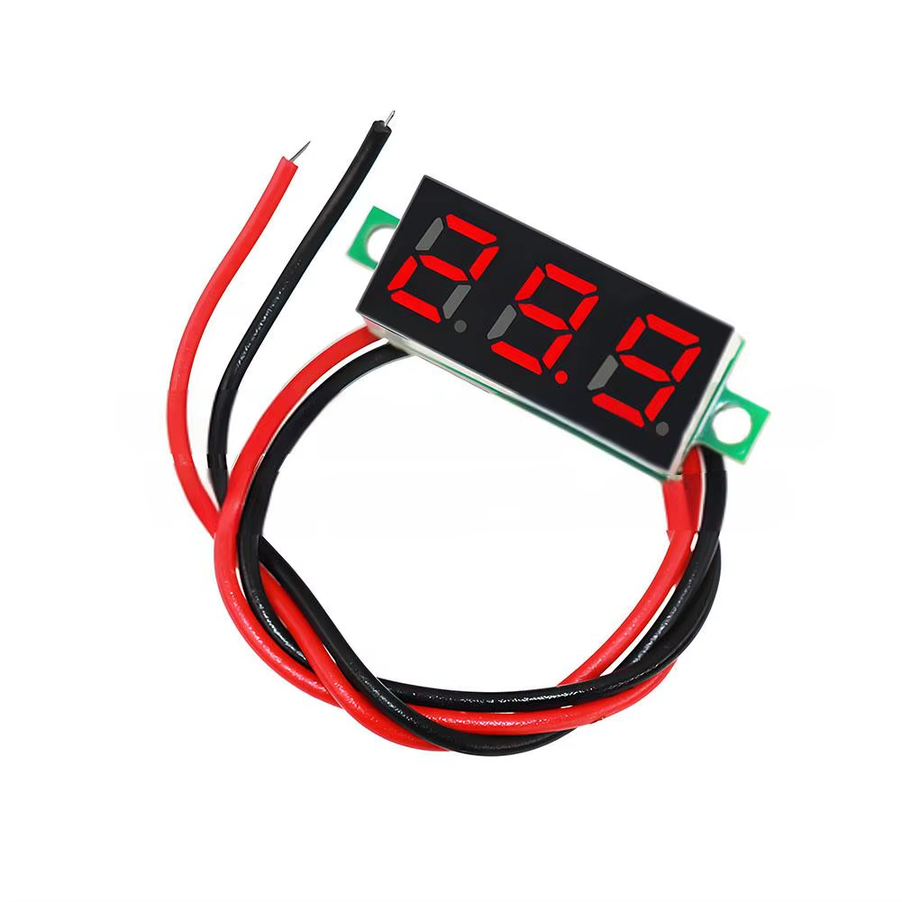 Вольтметр цифровий DC 2.5-30V 0.28" (червоний) Вольтметр цифровий DC 2.5-30V 0.28" (червоний)