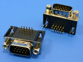 DHR-15M (DS1038-15M) (D-SUB вилка на плату) DHR-15M (DS1038-15M) (D-SUB вилка на плату)