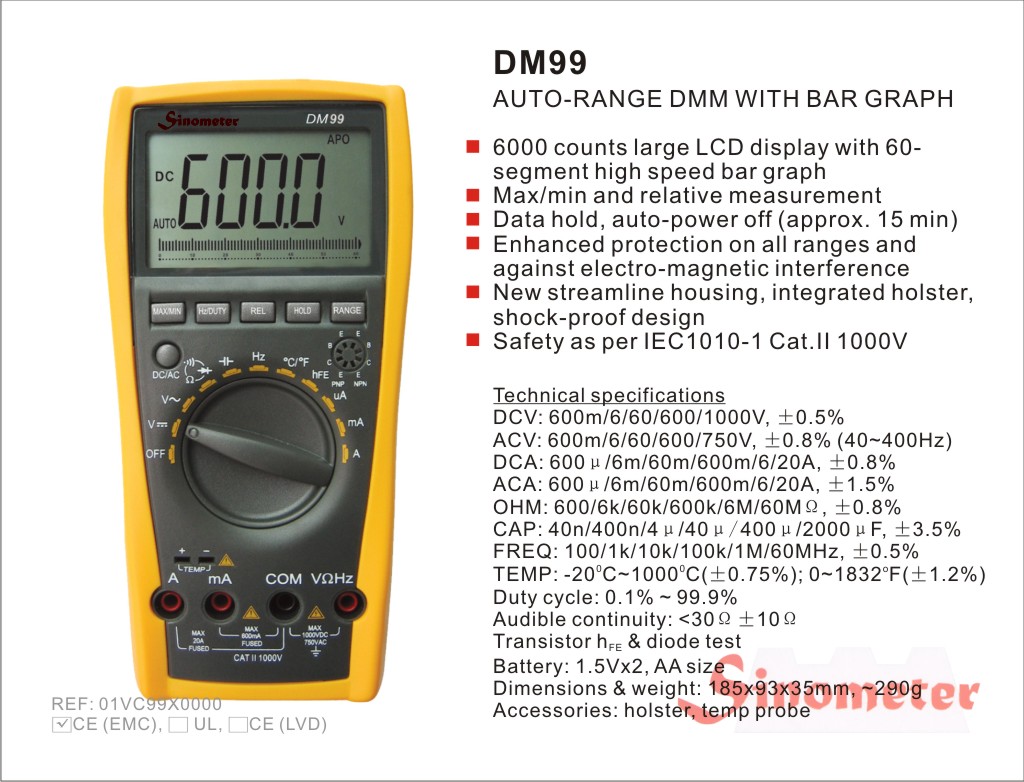 Мультиметр професійний DM99