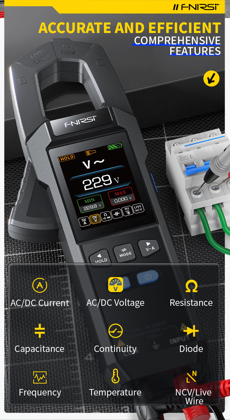 Цифрові струмовимірювальні кліщі DMC-100 Clamp Type Multimeter