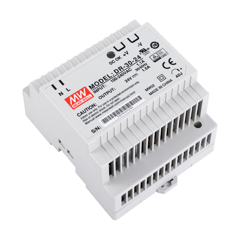 Блок живлення на DIN-рейку 30W 24V DR-30-24