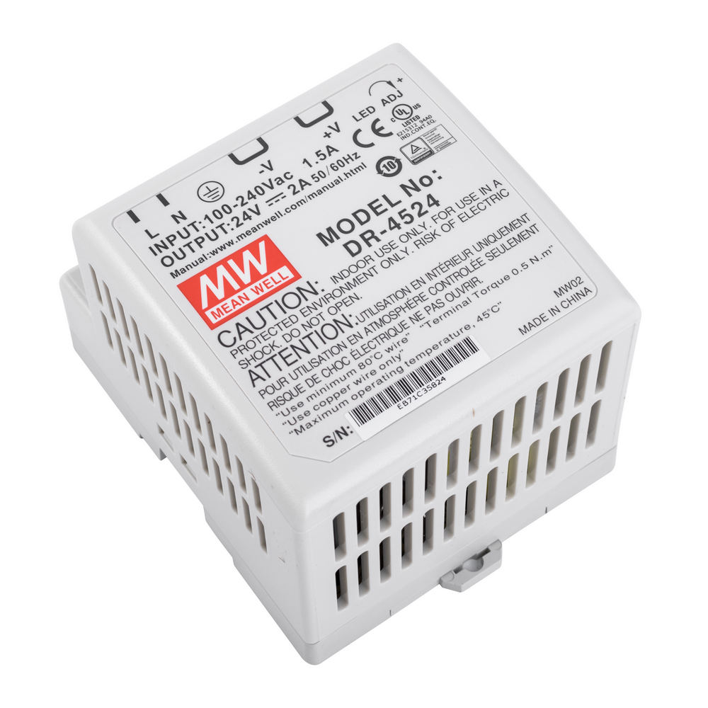 Блок живлення на DIN-рейку 45W 24V DR-4524