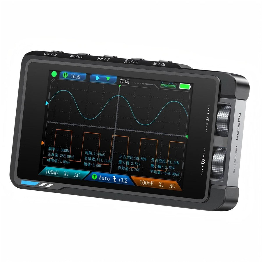 Двоканальний цифровий осцилограф DS215H Standard 2-in-1 Dual-channel Portable Oscilloscope with P6100 probe