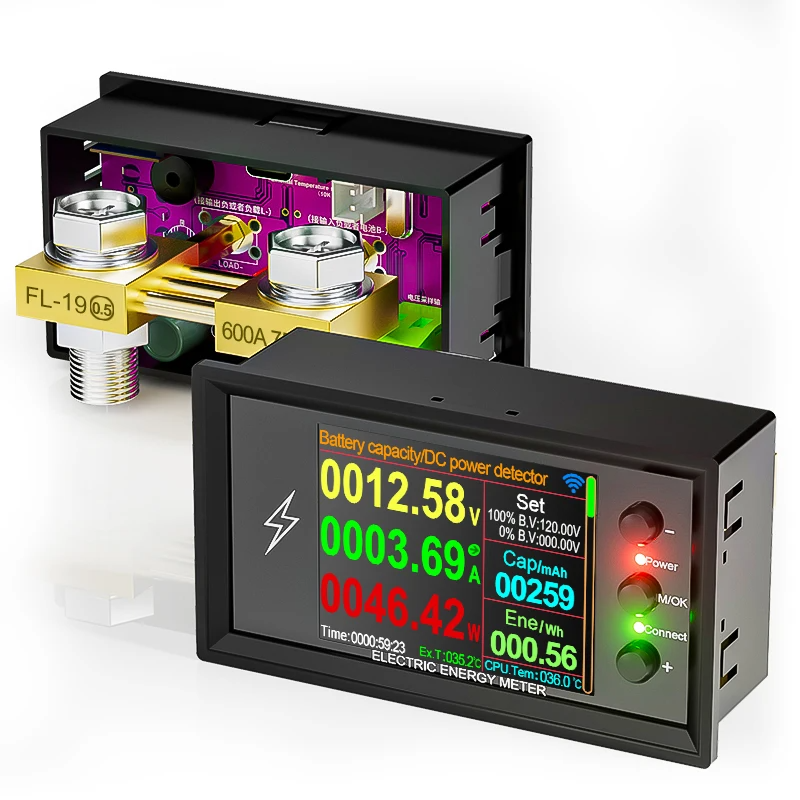 Індикатор параметрів АКБ DT20W Power Meter DC0-420V 100A