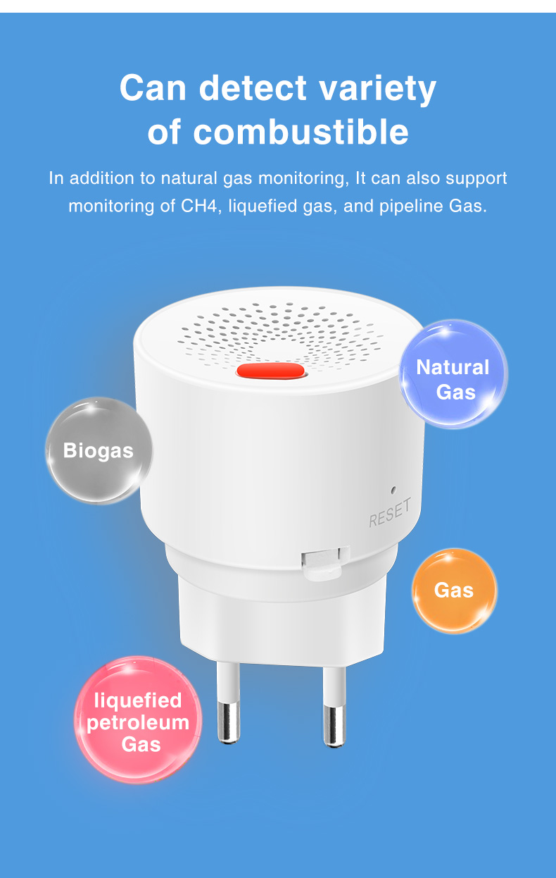 Датчик газу, бездротовий Zigbee (Earykong – ER-ZG01)