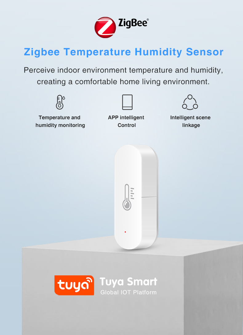 Термометр/гігрометр, бездротовий Zigbee (Earykong – ER-ZT01)