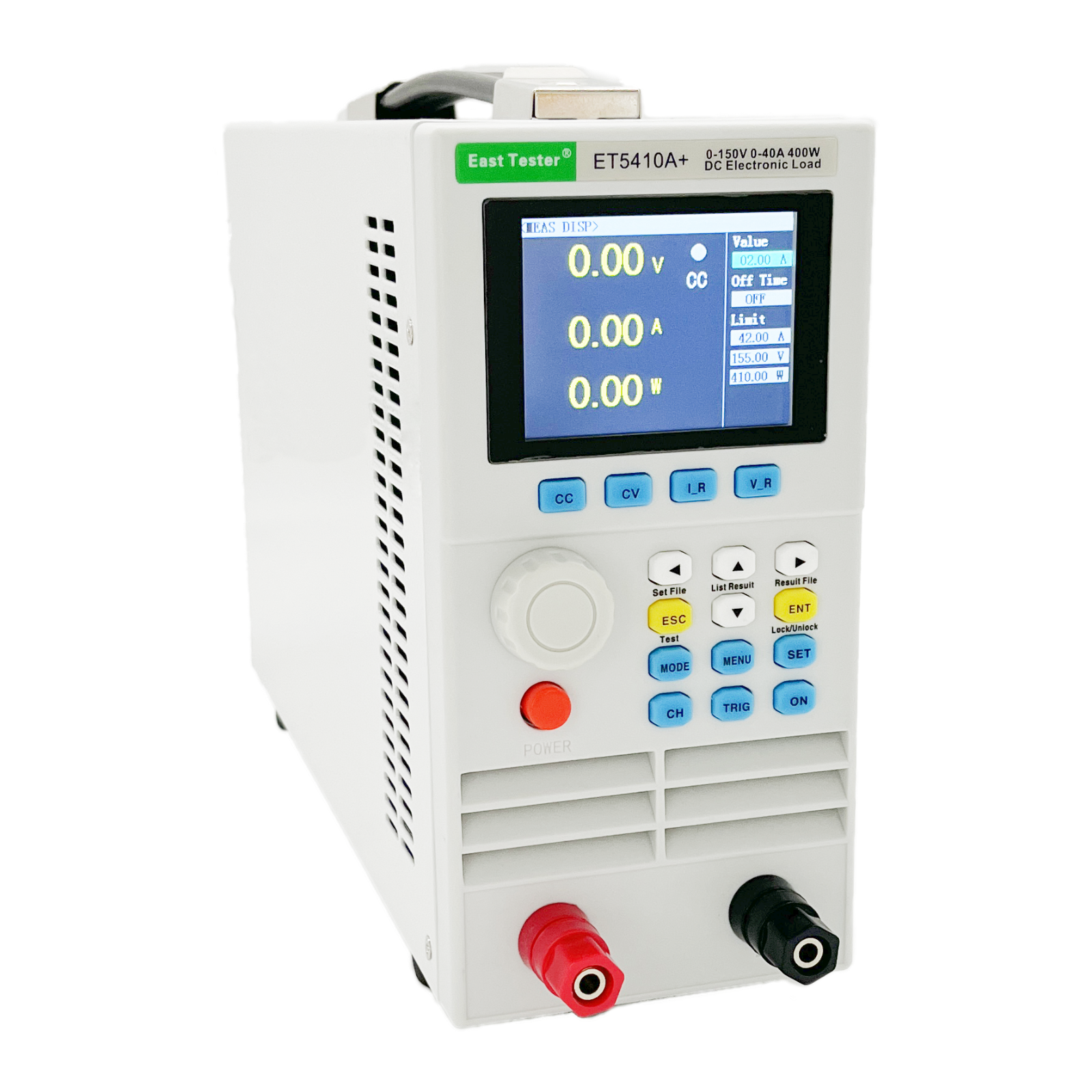 Одноканальне електронне навантаження постійного струму 400W, 150V, ET5410A+