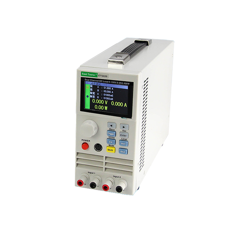 Двоканальне електронне навантаження постійного струму 200Wx2,150V, ET5420