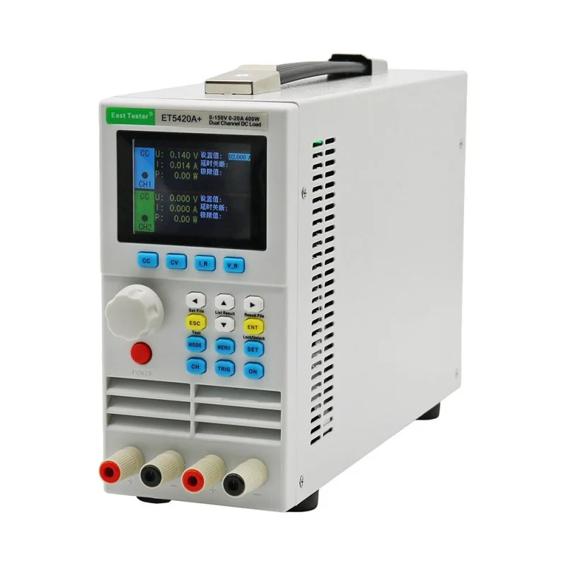 Двоканальне електронне навантаження постійного струму 200Wx2,150V, ET5420