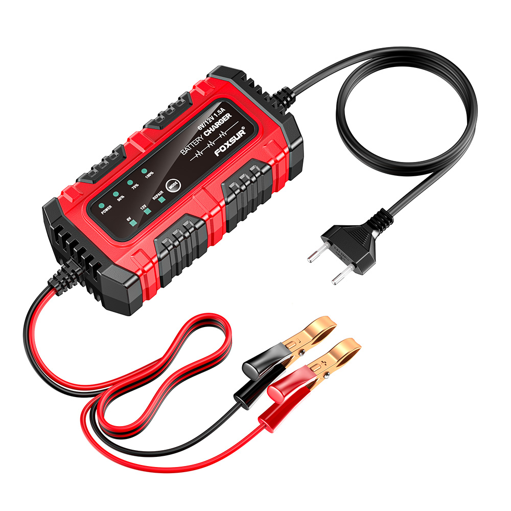 Зарядний пристрій для свинцево-кислотних акумуляторів 6V/12V, 1,5A,  FBC061215E Зарядний пристрій для свинцево-кислотних акумуляторів 6V/12V, 1,5A,  FBC061215E