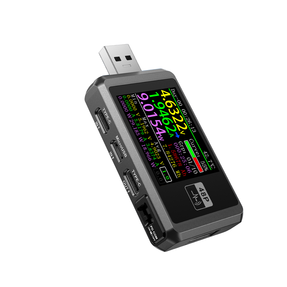 USB-тестер для зарядних пристроїв FNB48P (FNIRSI)