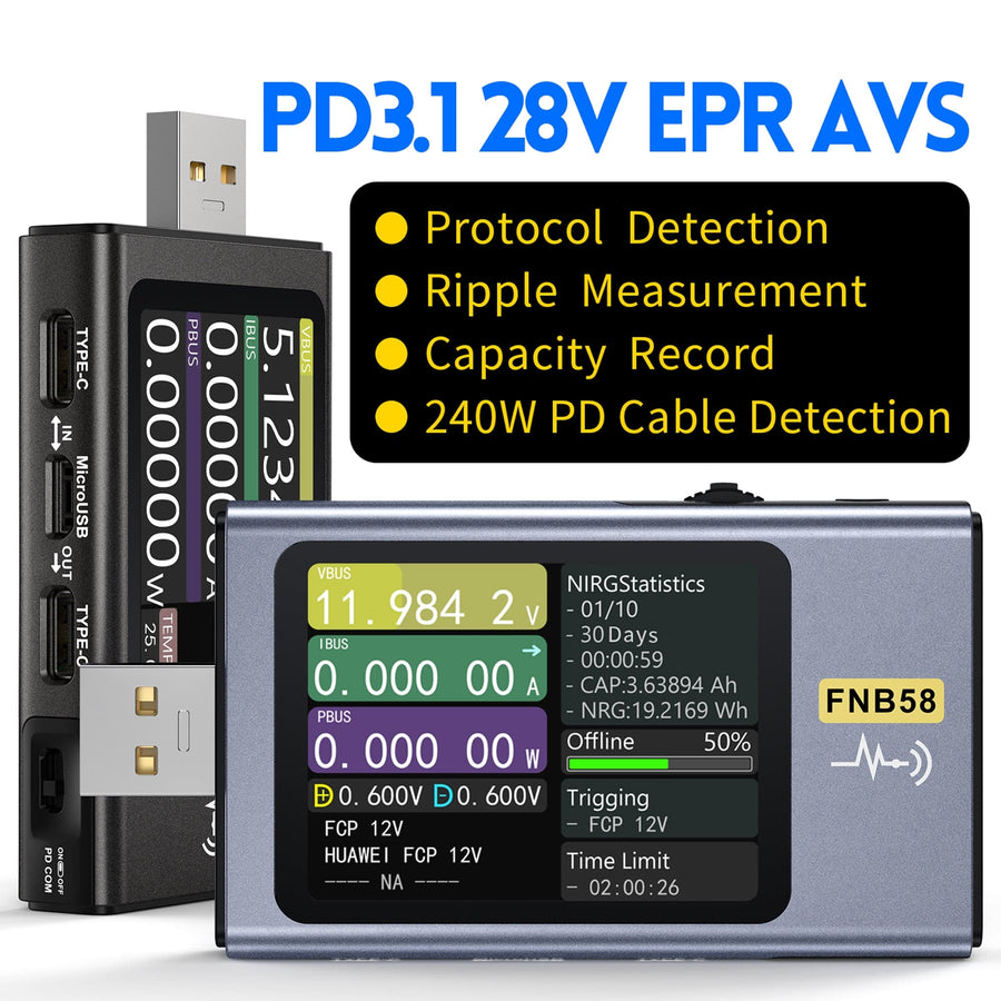 FNB58 BT USB Protocol Tester