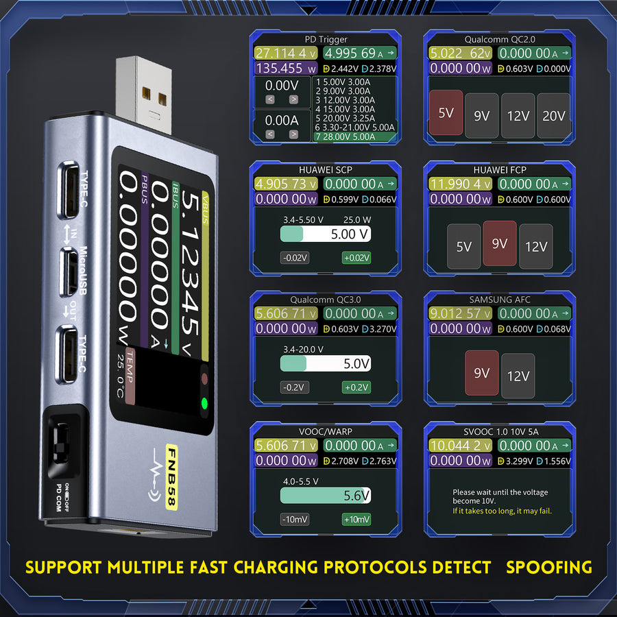FNB58 BT USB Protocol Tester