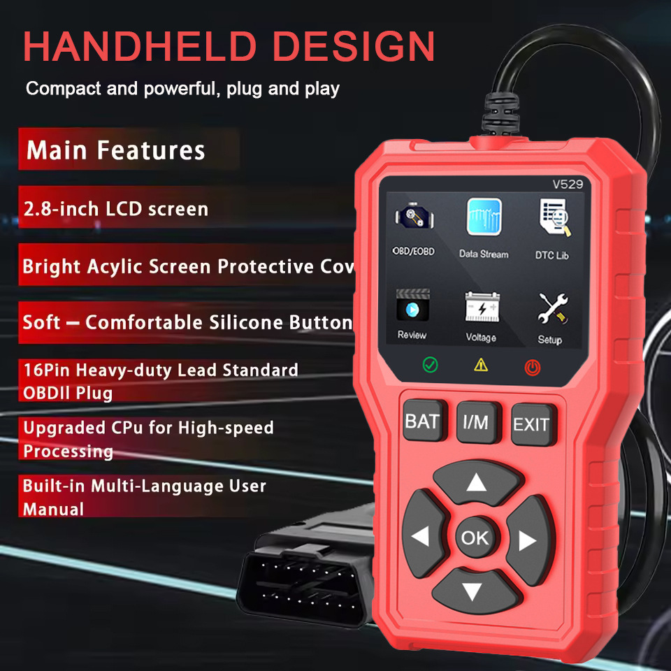 Автосканер OBD2, V529 Автосканер OBD2, V529