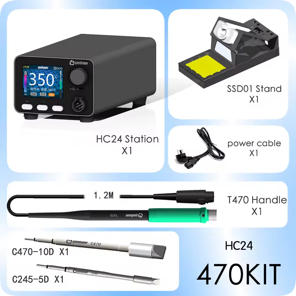 Паяльна станція GEEBOON HC24 + жало C470 Паяльна станція GEEBOON HC24 + жало C470