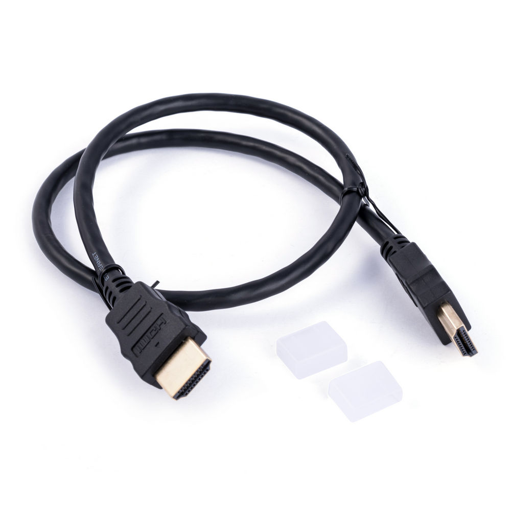 Кабель, HDMI 1.4, вилка HDMI, по обидва боки, 0,5м, чорний (HDMI.HE020.005) Кабель, HDMI 1.4, вилка HDMI, по обидва боки, 0,5м, чорний (HDMI.HE020.005)