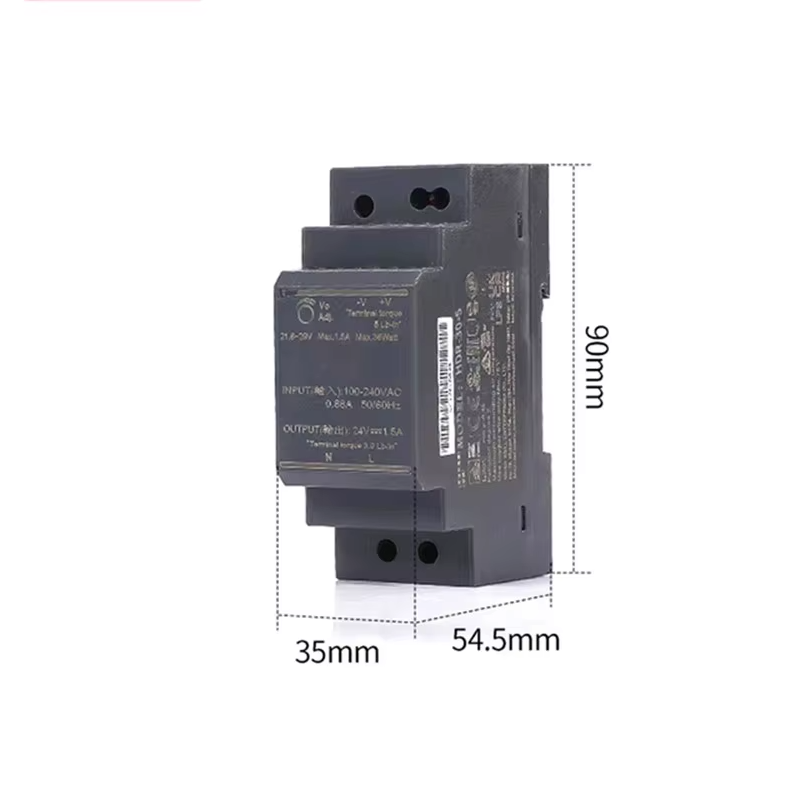 Блок живлення на DIN-рейку 30W 24V HDR-30-24V, 30W @ 24V, CHUX Блок живлення на DIN-рейку 30W 24V HDR-30-24V, 30W @ 24V, CHUX