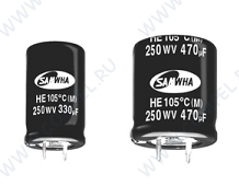 4700uF 50V HE 22x45mm (ECAP 4700/50V 2245 105C HE Samwha) (электролитический конденсатор)