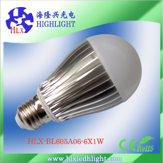 Лампа светодиодная E27 220В (HLX-BL6005A06)