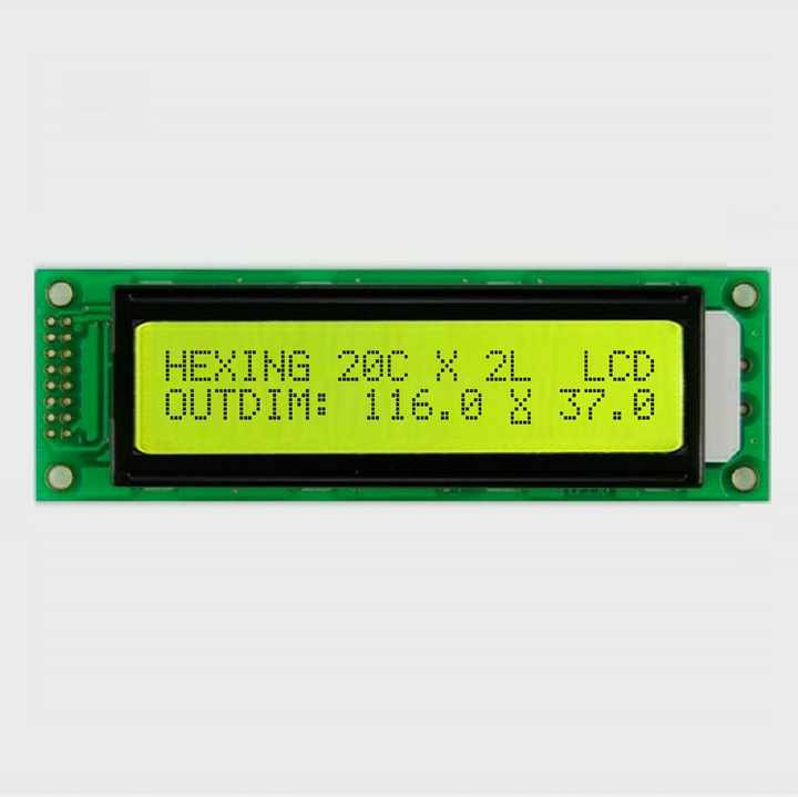 Дисплей LCD2002 Dots With Backlight Green HXC-200202 з підтримкою Кирилиці Дисплей LCD2002 Dots With Backlight Green HXC-200202 з підтримкою Кирилиці