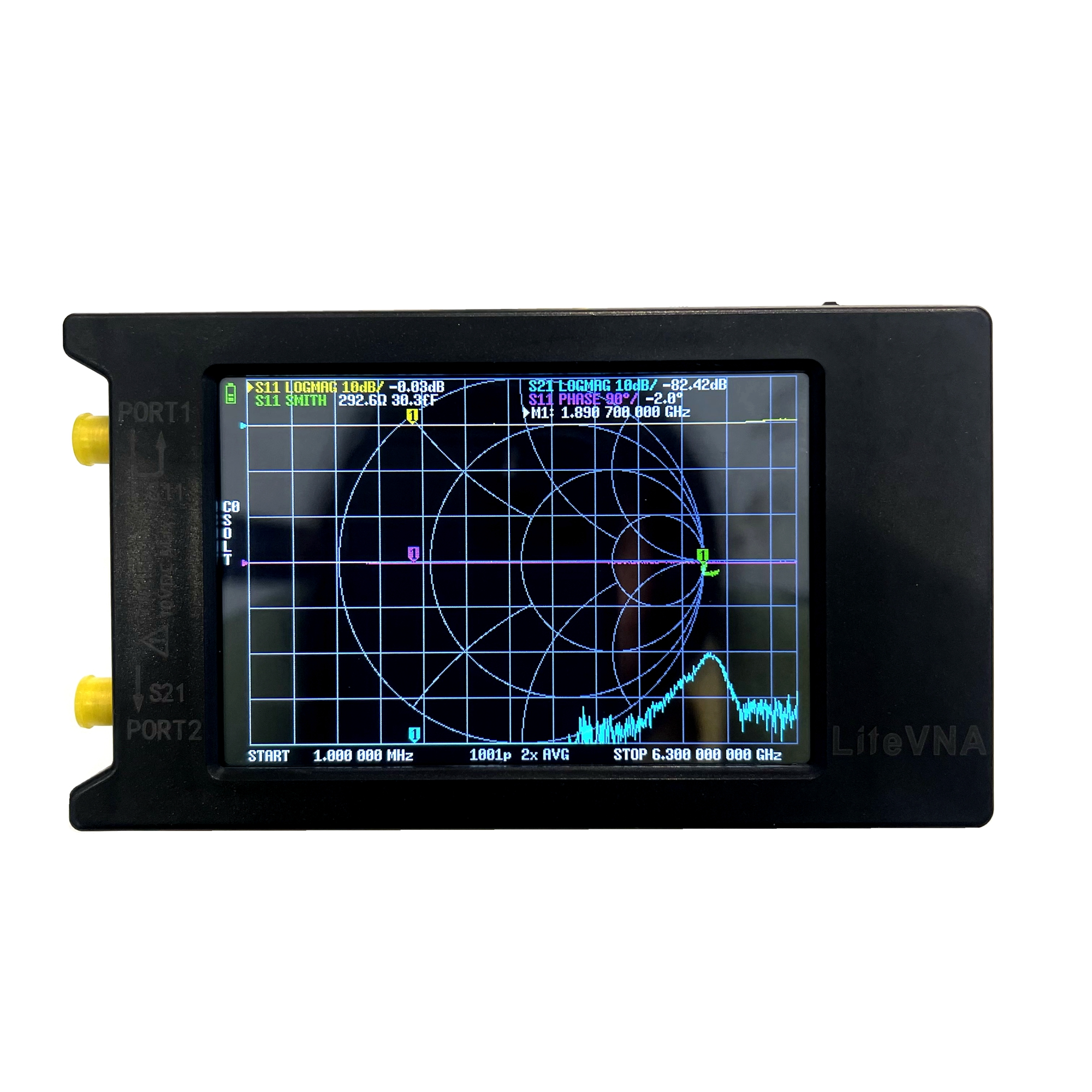 Векторний аналізатор LiteVNA-64 50kHz - 6.3GHz (Zeenko)