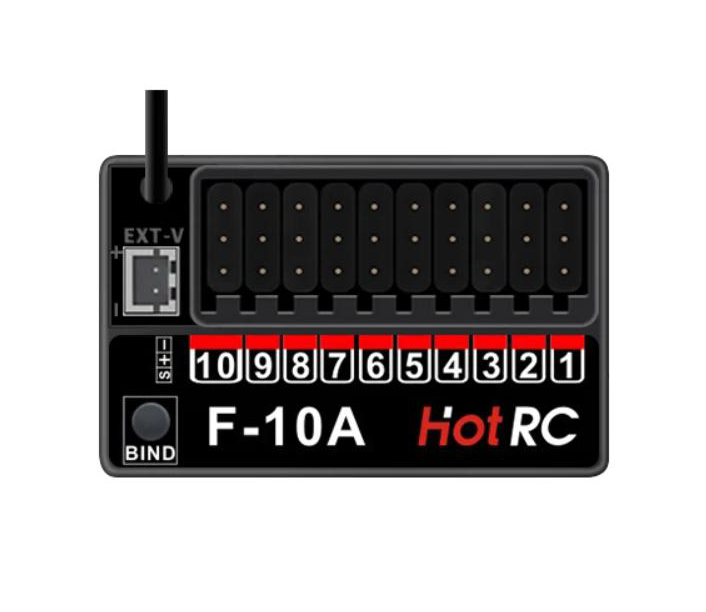 Приймач 10 каналів, Hot RC HT-10A receiver 2.4Ghz