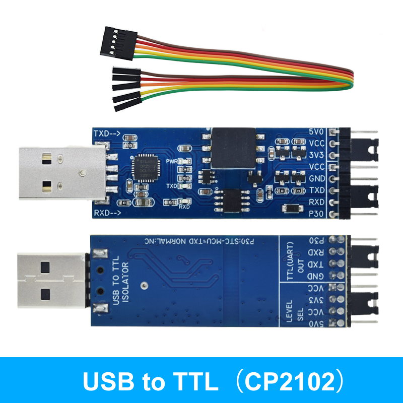Перетворювач USB To TTL на базі CP2102, ізольований модуль