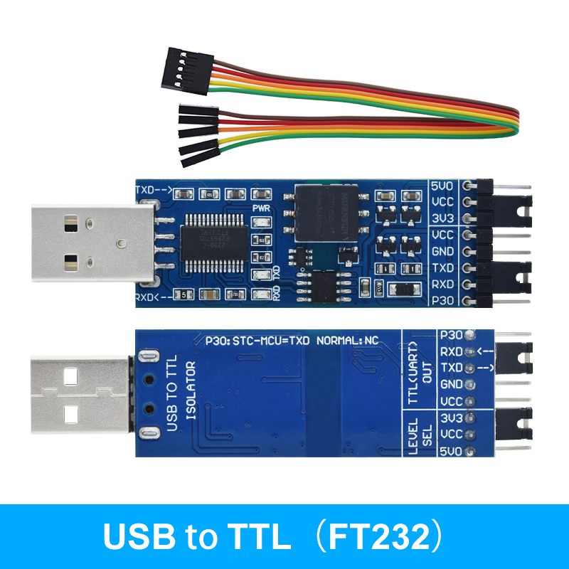 Перетворювач USB To TTL на базі FT232RL, ізольований модуль