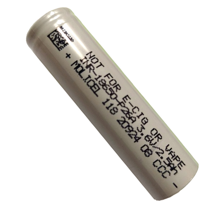 Li-Ion 2500мАг, 3,6В, 18650 (Molicel) літій-іонний акумулятор INR-18650-P26A NOT for E-CIG Li-Ion 2500мАг, 3,6В, 18650 (Molicel) літій-іонний акумулятор INR-18650-P26A NOT for E-CIG