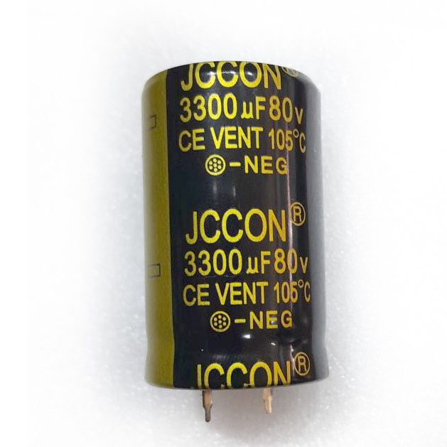 3300uF 80V 20% 25x40mm (електролітичний конденсатор) JCCON 3300uF 80V 20% 25x40mm (електролітичний конденсатор) JCCON