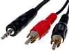 Кабель Jack 3,5 мм штек.-2xRCA 1,8м (KPO2747-1,8) Кабель Jack 3,5 мм штек.-2xRCA 1,8м (KPO2747-1,8)