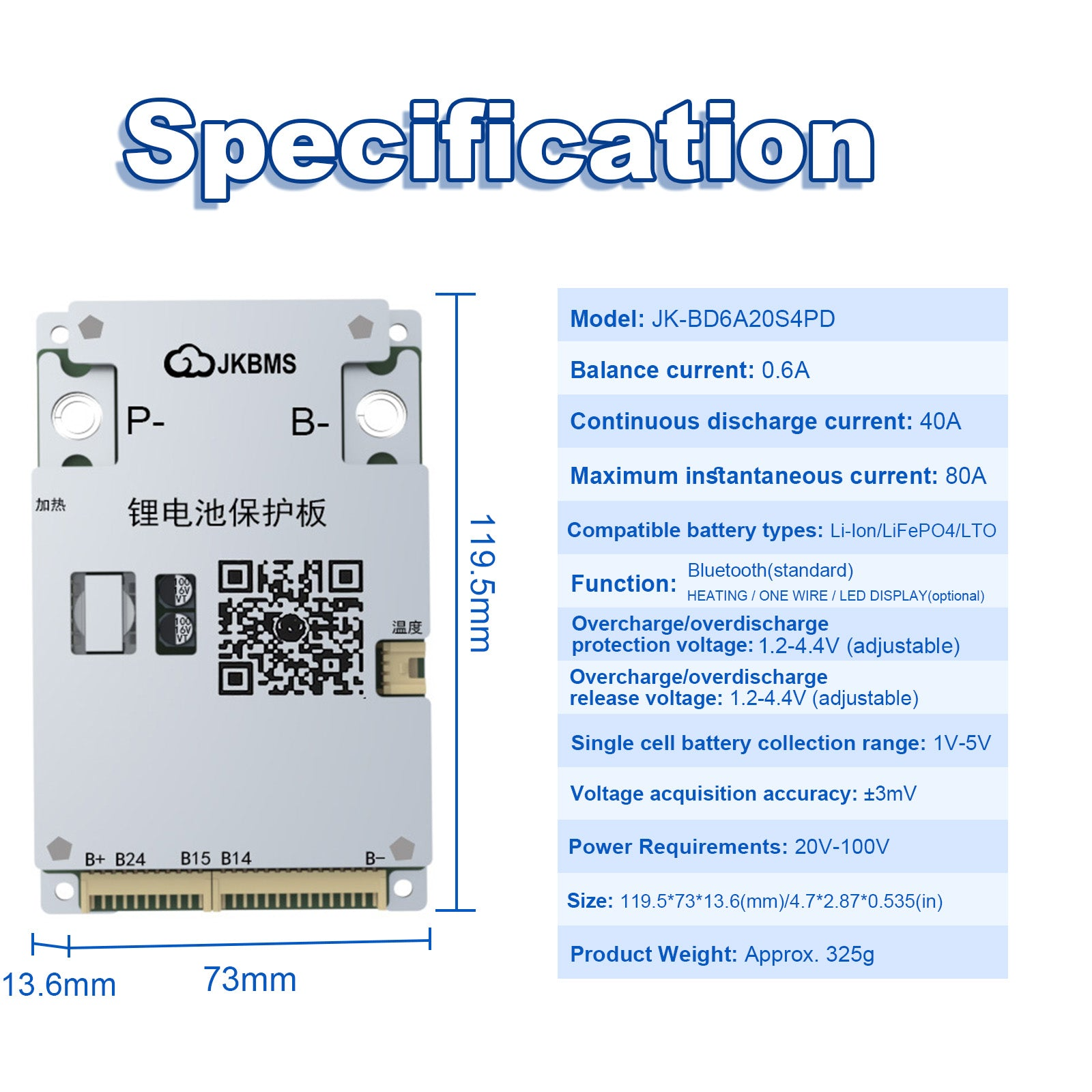 BMS JK-BD6A20S4PD BMS JK-BD6A20S4PD