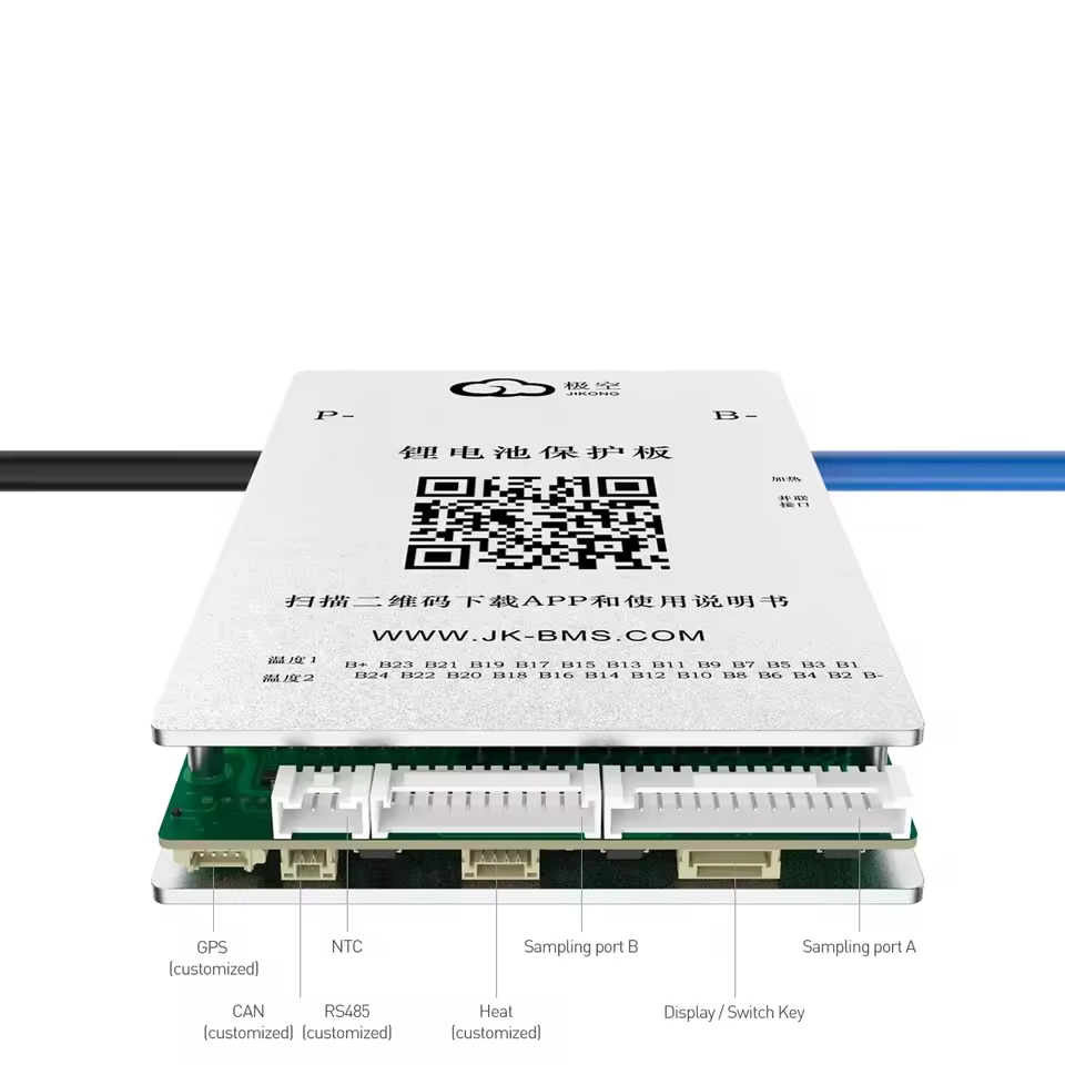 BMS JK-BD6A20S8P, Li-Ion/LiFePo4/LTO 8S-20S; Balancer 0.6A; Charge/Discharge: 80A; BT BMS JK-BD6A20S8P, Li-Ion/LiFePo4/LTO 8S-20S; Balancer 0.6A; Charge/Discharge: 80A; BT