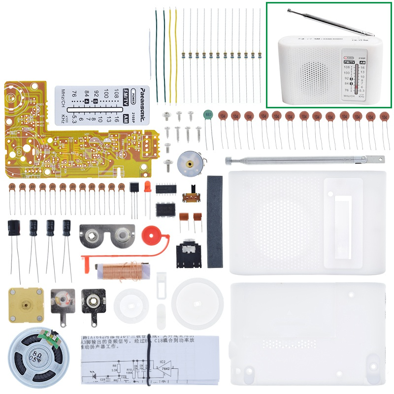 Набір для самостійного збирання, радіо приймач AM / FM моно із корпусом