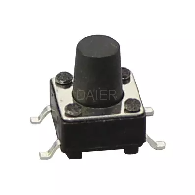 Кнопка тактова SMD 6x6, H10mm, KFC-A06A-10