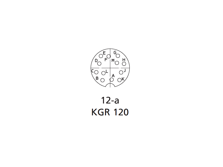 Роз’єм на панель KGR 120