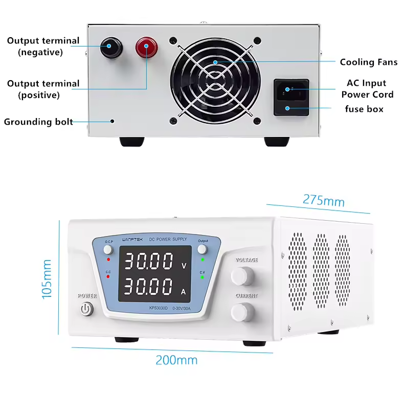 Лабораторний блок живлення одноканальний 30V/30A, KPS3030D Лабораторний блок живлення одноканальний 30V/30A, KPS3030D