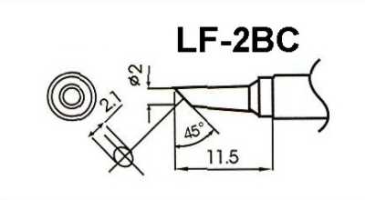 WQ-2BC (жало для безсвинцевого паяльника)