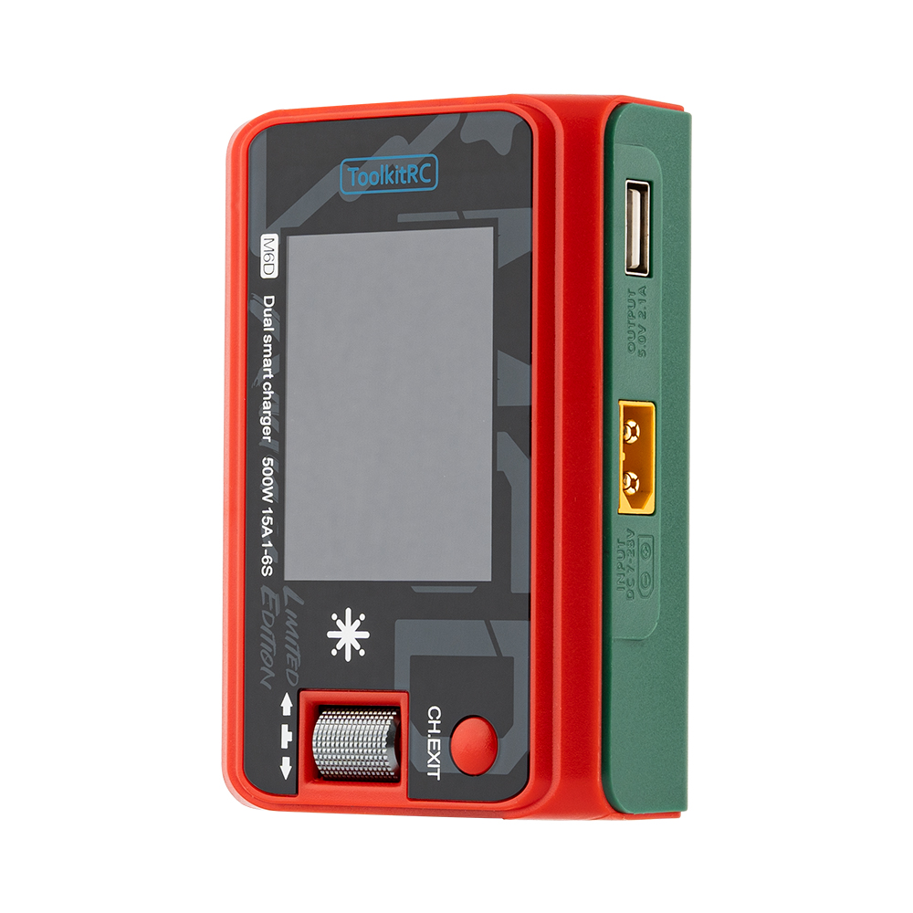 M6D X'Mas edition 500W 15A 1-6S DC Dual TK13900 зарядний пристрій