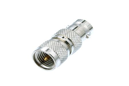 Перехідник MINI UHF-вилка BNC-розетка (MU-011 TGN) (ВЧ-перехідник) Перехідник MINI UHF-вилка BNC-розетка (MU-011 TGN) (ВЧ-перехідник)