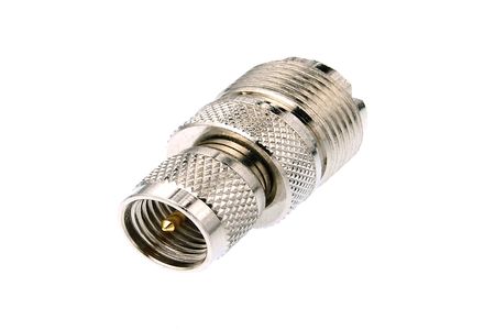 Перехідник MINI UHF-вилка UHF-розетка (MU-014 TGN) (ВЧ-перехідник) Перехідник MINI UHF-вилка UHF-розетка (MU-014 TGN) (ВЧ-перехідник)