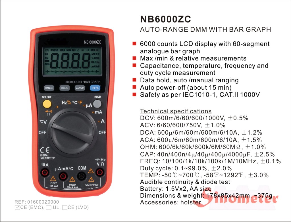 Мультиметр NB6000ZC Мультиметр NB6000ZC
